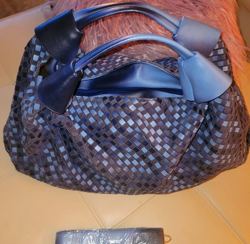 Large  Blue  handbag